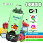Airmez FOX 140000 Puffs 6 IN 1 – 140 000 pyknięć i 6 smaków w jednym e-papierosie - imagine 5