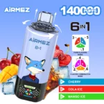 Airmez FOX 140000 Puffs 6 IN 1 – 140 000 pyknięć i 6 smaków w jednym e-papierosie - imagine 6