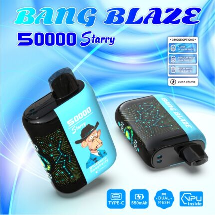 BANG BLAZE 50000 Puffs Starry – Vape de unică folosință eficient cu conținut scăzut de nicotină | VapoMistrz