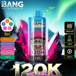 Bang Legend 120000 Puffs 5 w 1 Smaki – Jednorazowy E-Papieros Z Niezrównaną Wydajnością i Smakami! - imagine 3