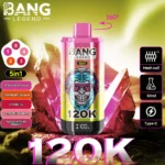 Bang Legend 120000 Puffs 5 w 1 Smaki – Jednorazowy E-Papieros Z Niezrównaną Wydajnością i Smakami! - imagine 6