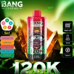 Bang Legend 120000 Puffs 5 w 1 Smaki – Jednorazowy E-Papieros Z Niezrównaną Wydajnością i Smakami! - imagine 9