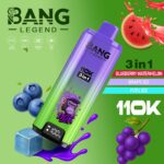Bang Legend 110000 Puffs 3 w 1 Smaki – Jednorazowy E-Papieros Z Niezrównaną Wydajnością i Wszechstronnością Smaków! - imagine 4