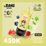 Bang Leader 450K zaciągnięć – 15 w 1 ładowalny jednorazowy vape z regulowanym chłodzeniem i inteligentnym wyświetlaczem – Hurt - imagine 7