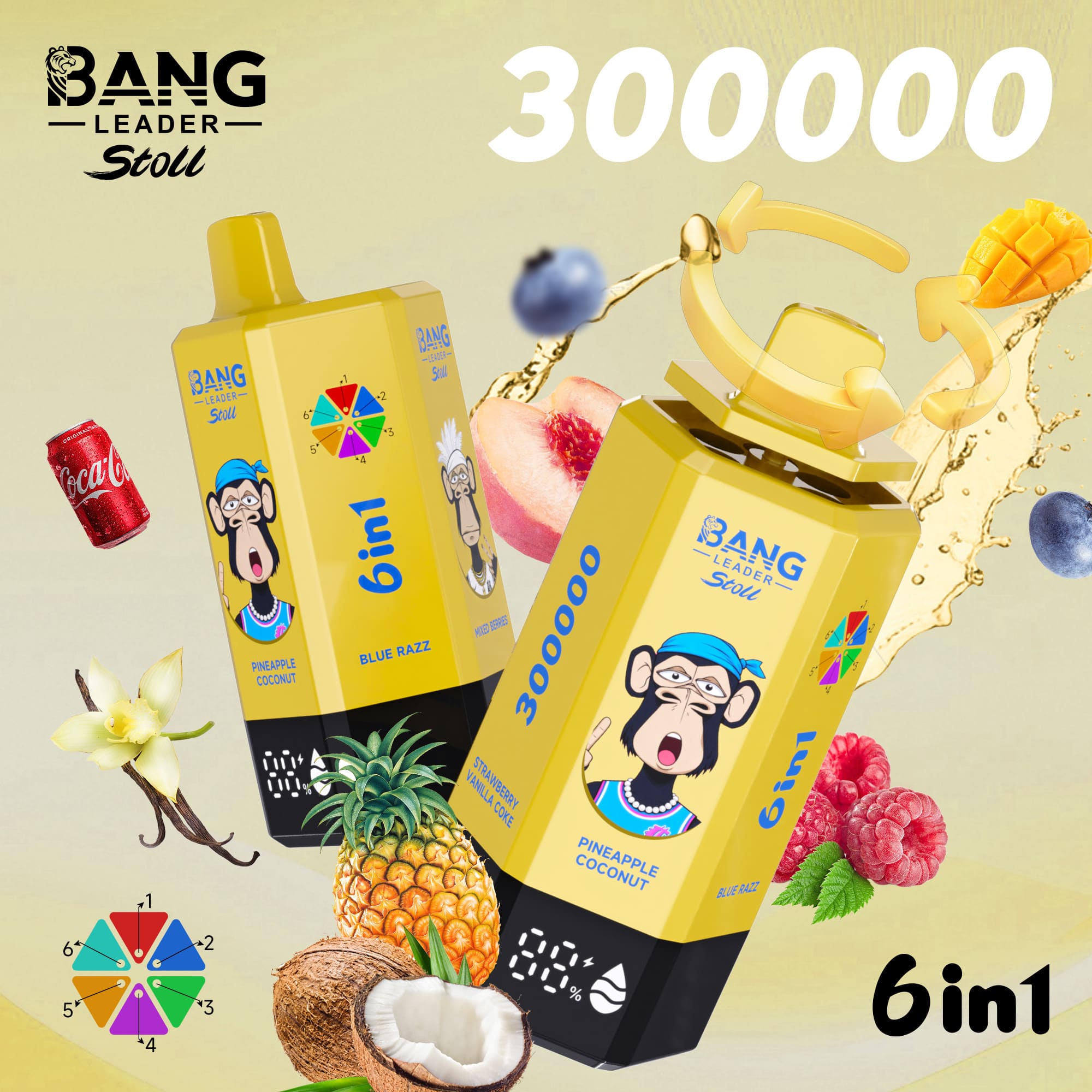 Bang Leader 300K Puffs Disposable Vape 6 in 1 - imagine 7