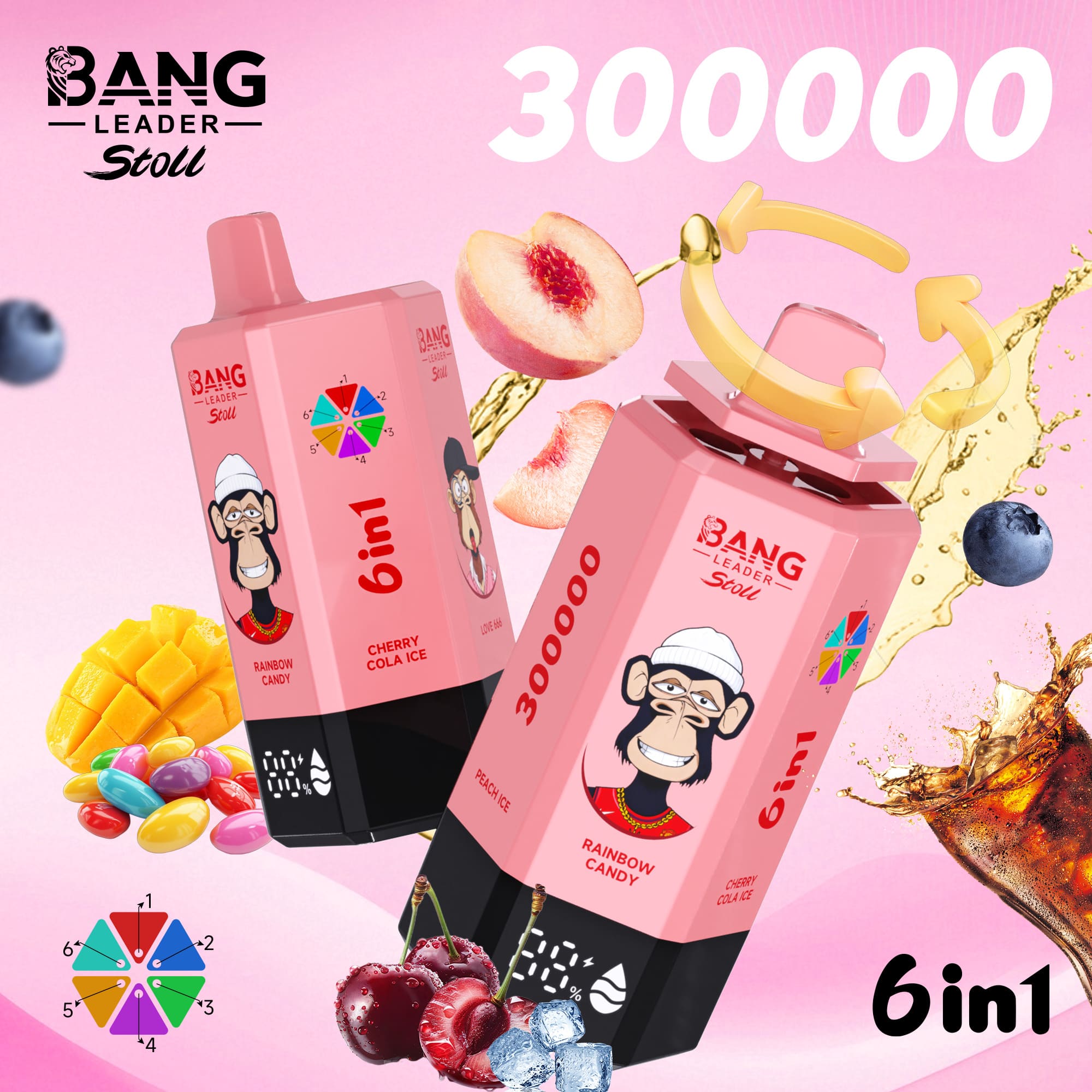 Bang Leader 300K Puffs Disposable Vape 6 in 1 - imagine 8